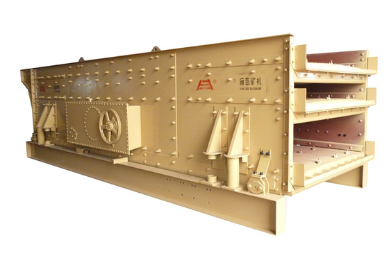 Κίτρινος γραμμικός θραυστήρας 200-600t/H δομένος οθόνης κινήσεων HLH